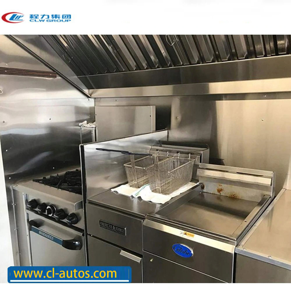 Mobile Street Burger Van Coffee Bar Food Truck