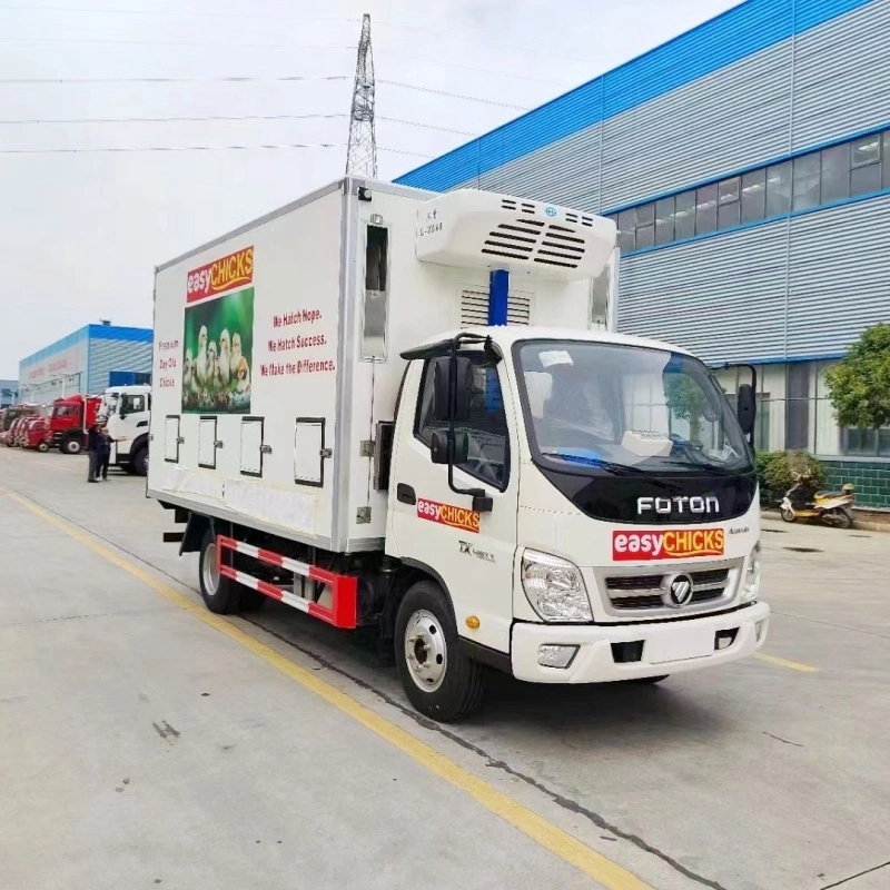 Foton 4X2 Small Baby Chick Transport Truck Chicken with Cooling Unit