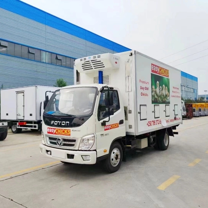 Foton 4X2 Small Baby Chick Transport Truck Chicken with Cooling Unit