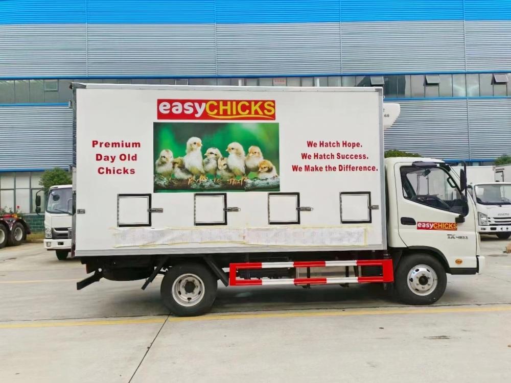 Foton 4X2 Small Baby Chick Transport Truck Chicken with Cooling Unit