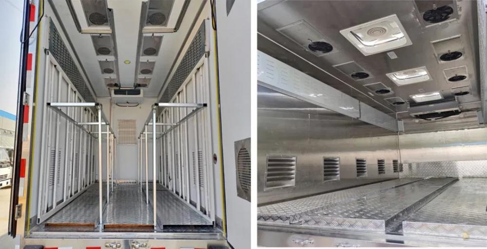 Sinotruk HOWO 4m Box Poultry Day Old Seedings Transported Trucks