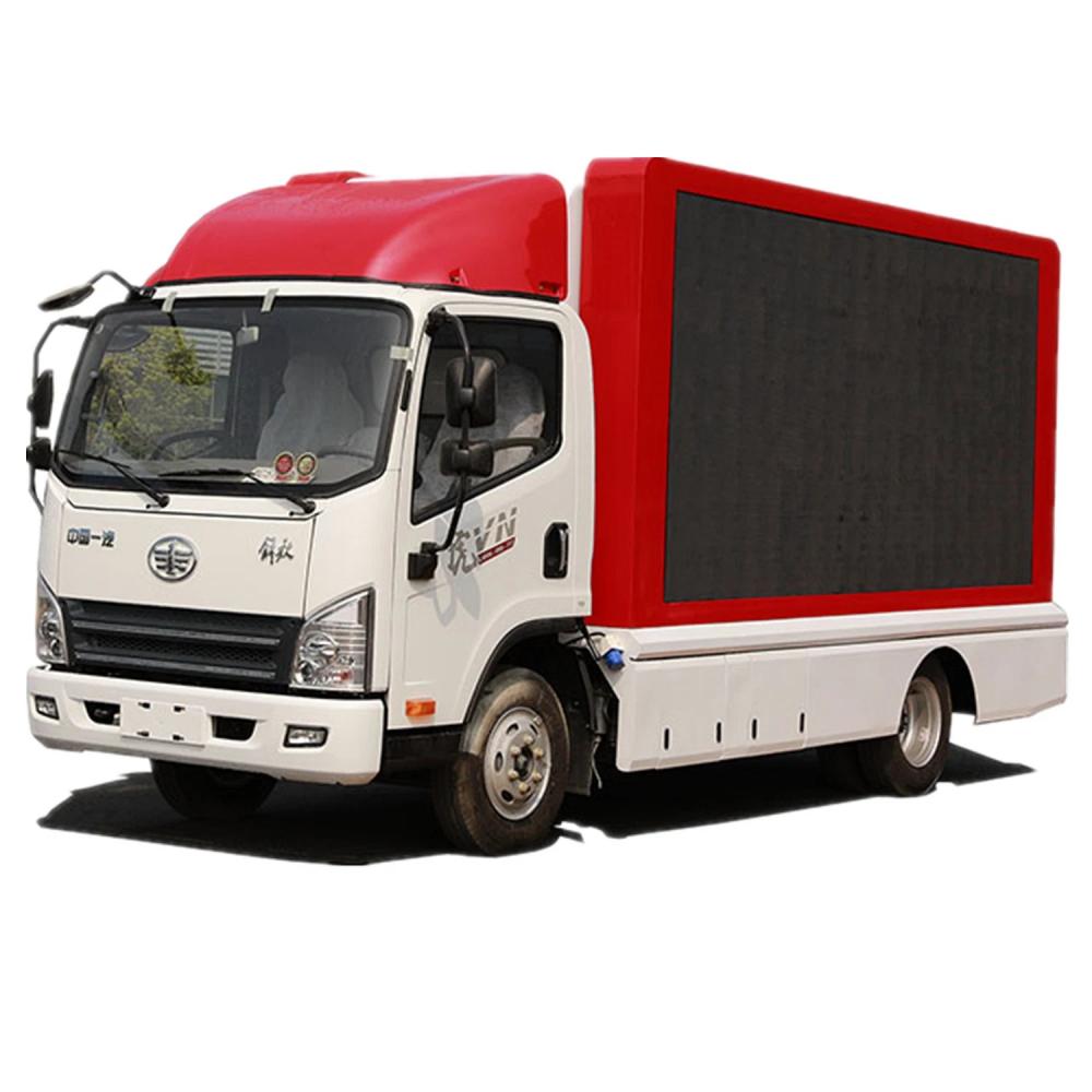 FAW Full Color LED Screens Video Advertising Billboard Vehicle Mobile Stage Truck Advertising Truck