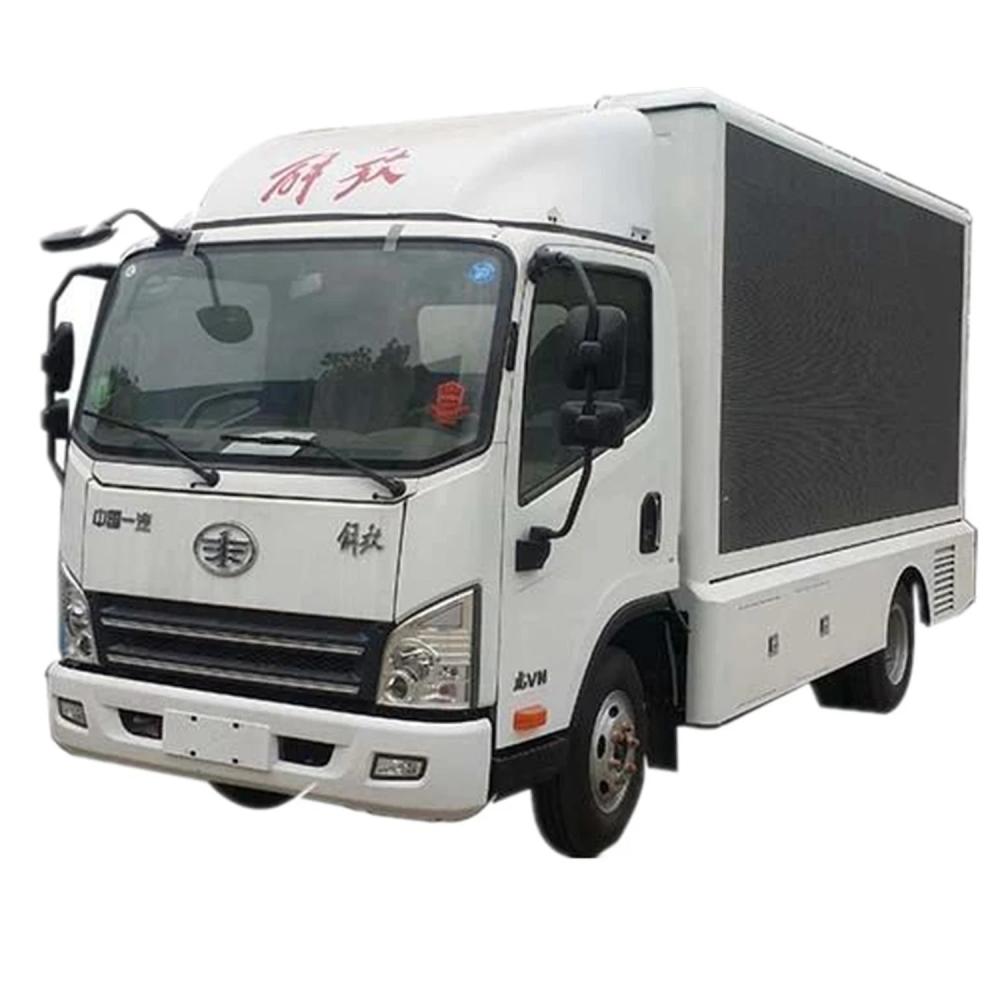 FAW Full Color LED Screens Video Advertising Billboard Vehicle Mobile Stage Truck Advertising Truck
