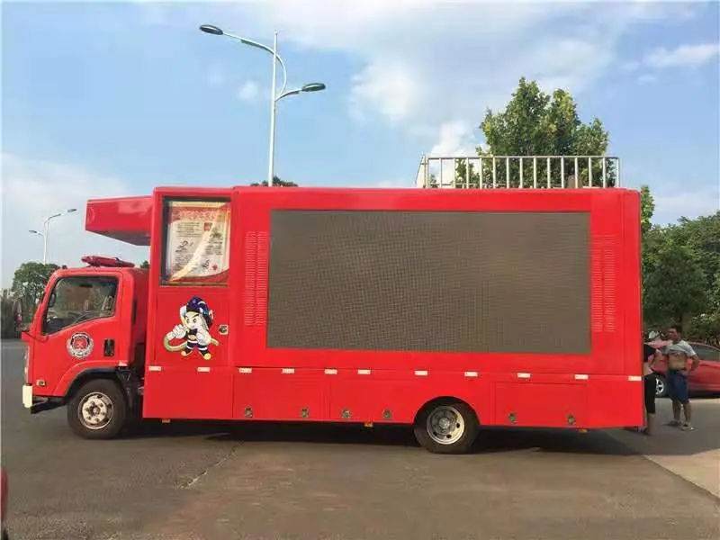 Isuzu P4 P6 LED Digial Mobile Stage Billboard Advertising Truck