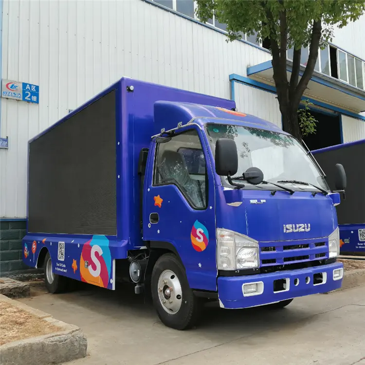 ISUZU Mini 4X2 LED Screen Display Truck LED Billboard Advertising Truck