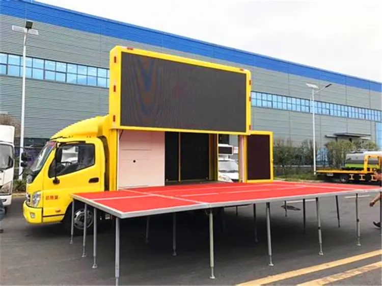 Isuzu P6 LED Digial Mobile Stage Billboard Advertising Truck