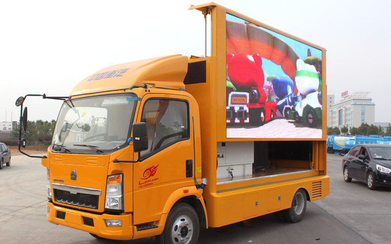 HOWO Light Outdoor Full Color LED Mobile Advertising Advertise Billboard Screen Truck