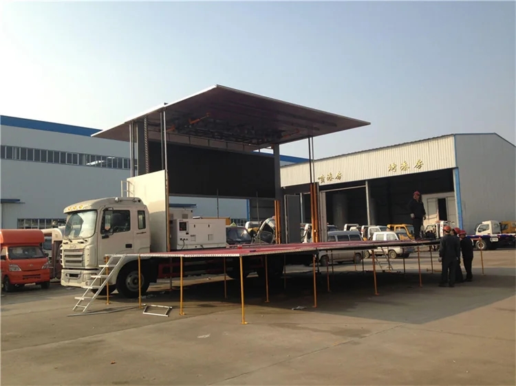 JAC LED Display Screen Mobile Wingspan Stage Truck