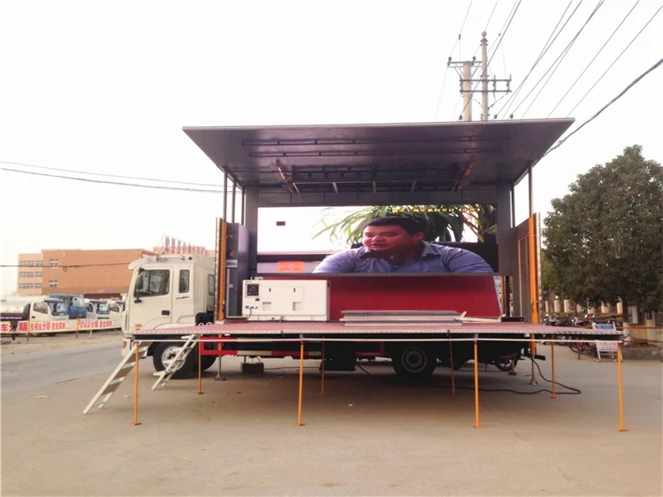 JAC LED Display Screen Mobile Wingspan Stage Truck