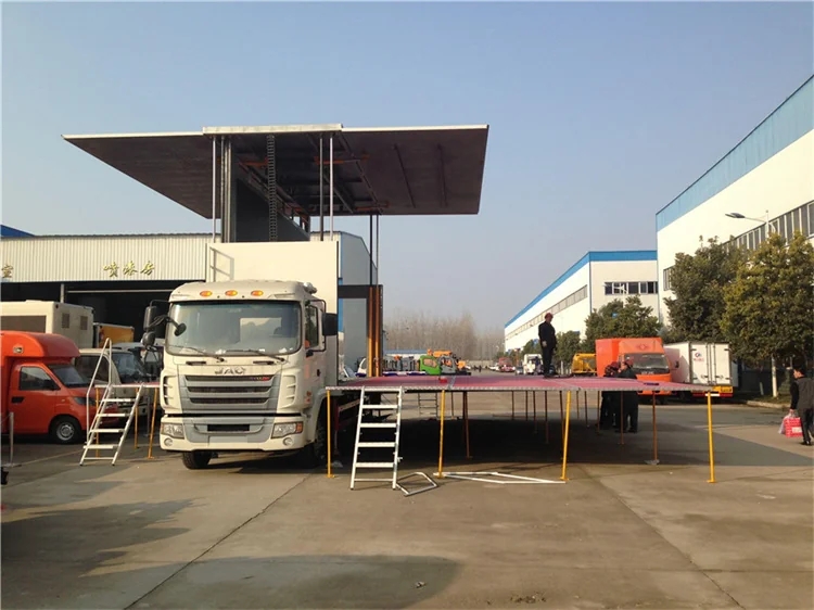 JAC LED Display Screen Mobile Wingspan Stage Truck