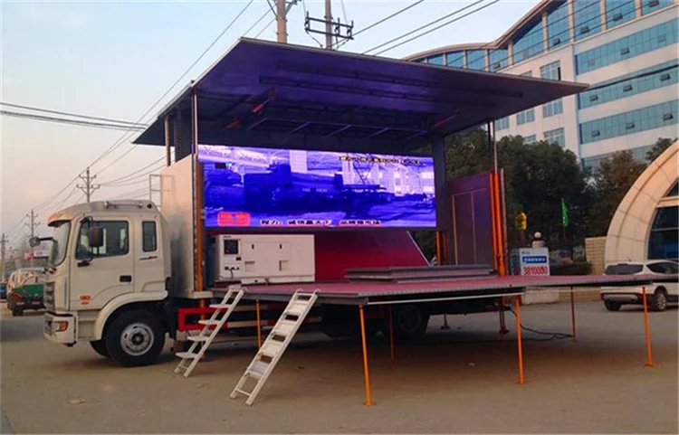JAC LED Display Screen Mobile Wingspan Stage Truck