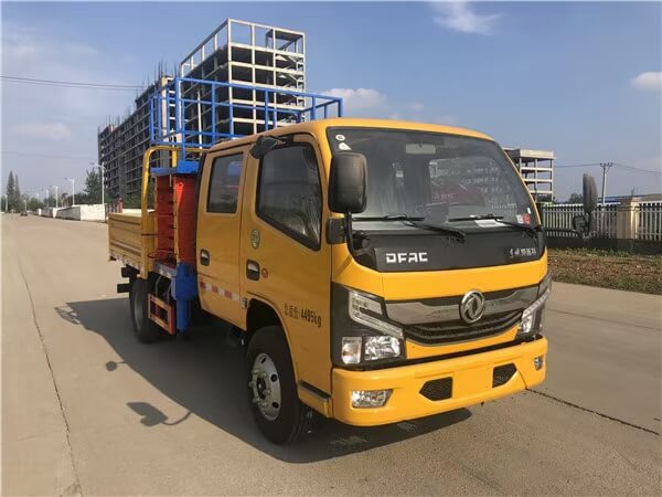 Vertical Scissor Lift Telescopic Bucket Truck 12-18m