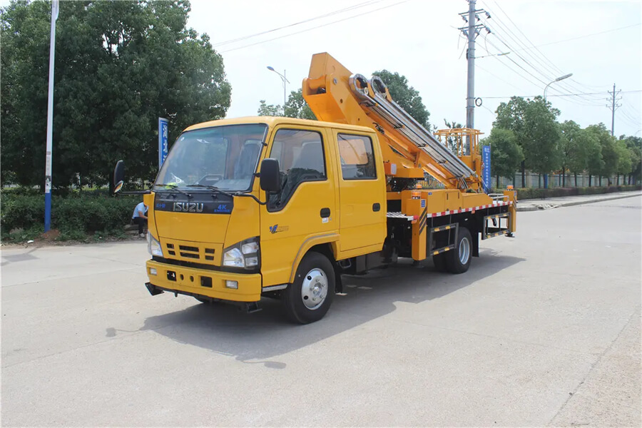 Isuzu Double Row meters aerial truck
