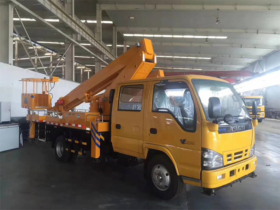 Isuzu Double Row meters aerial truck