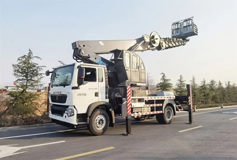 6 Wheels 28 Meters Hydraulic Mobile Aerial Work