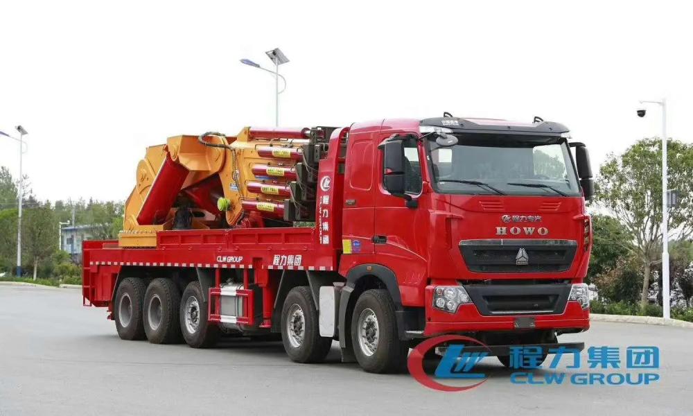 Sinotruk HOWO 10X4 14Wheels Truck 200Tons Truck Mounted Knuckle Crane