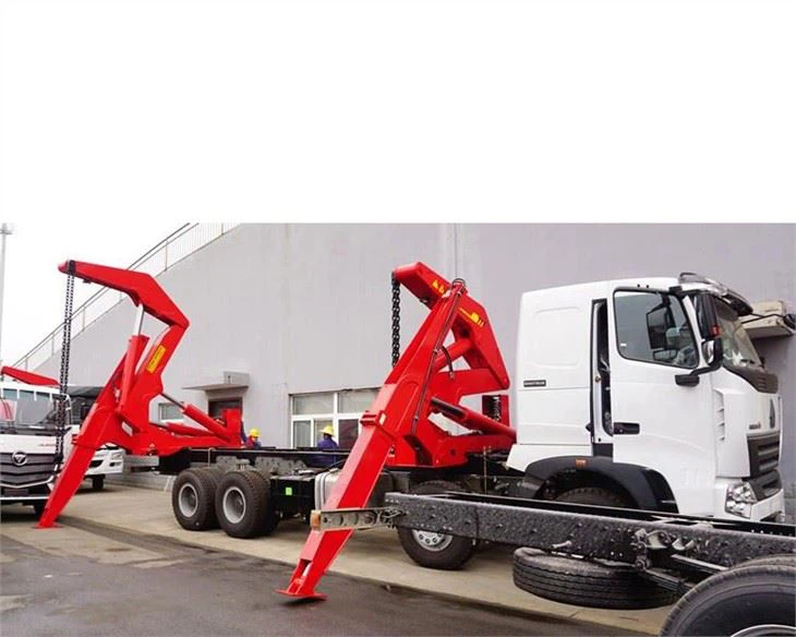 Strong Sinotruck HOWO 8X4 Side Lifter Crane Truck for 20FT 40FT Container