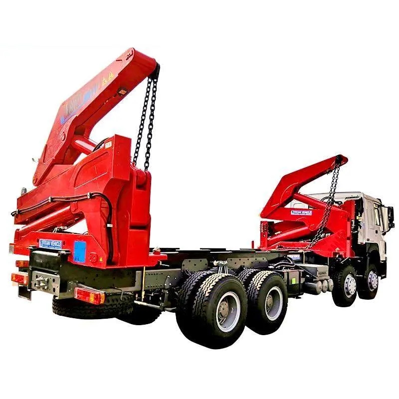 Strong Sinotruck HOWO 8X4 Side Lifter Crane Truck for 20FT 40FT Container