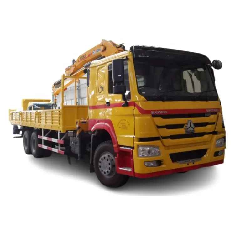 Sinotruk HOWO 6X4 10Wheels Cargo Truck with 14ton Knuckle Crane