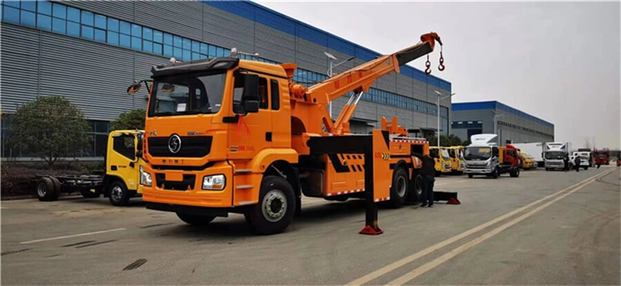 SHACMAN 6x4 25 Tons Intergrated Under Lift Wheel Road Wrecker Towing Truck
