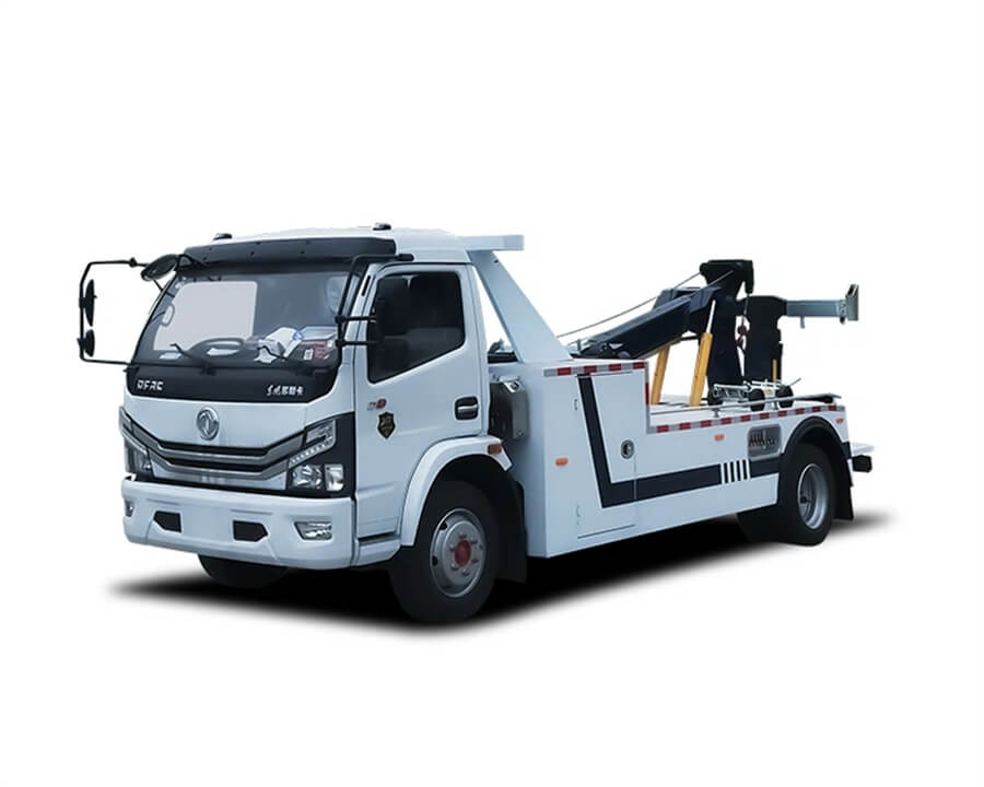 Dongfeng 3t-5t Boom Lift Police Road Rescue Truck 3ton-5ton Wheel-Lift Integrated Tow and Crane Wrecker