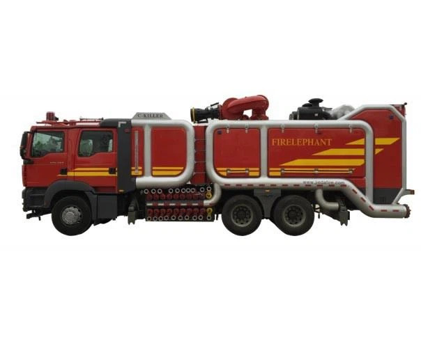 super heavy duty foam fire truck firelephant