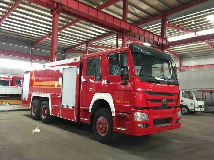 HOWO 6X4 15 Ton Water Foam Fire Truck