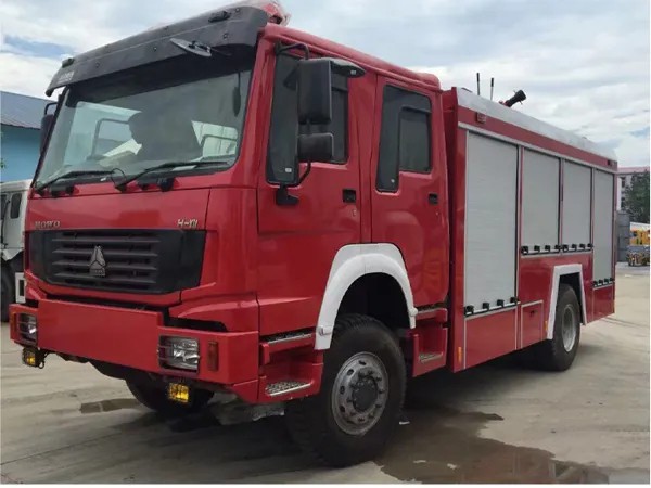 HOWO 4X2 Water Tank Fire Truck