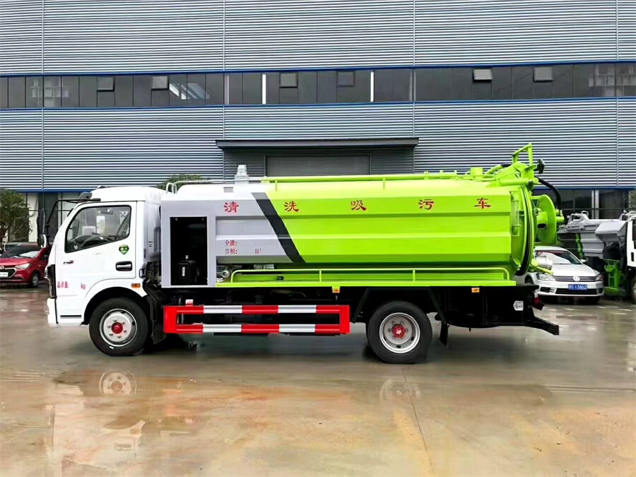 Dongfeng 8cbm Jetting Vacuum Sewer Sludge Cleaning Sewage Suction Truck