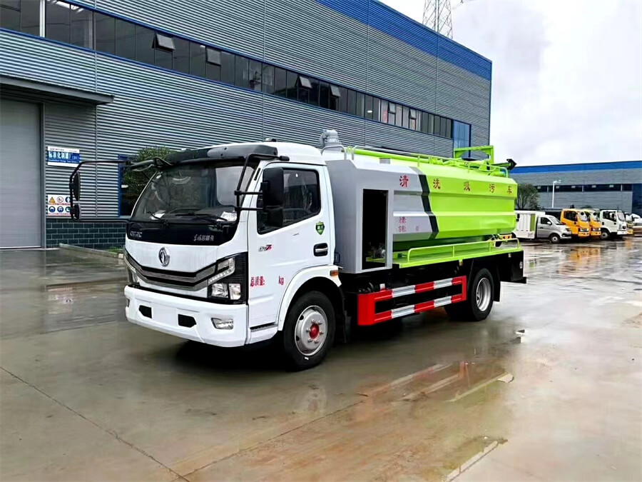 Dongfeng 8cbm Jetting Vacuum Sewer Sludge Cleaning Sewage Suction Truck