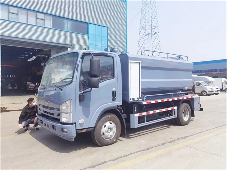 ISuzu 4X2 5000litres 5cbm 6wheelers Sewer Septic Tank High Pressure Combined Water Jetting Truck