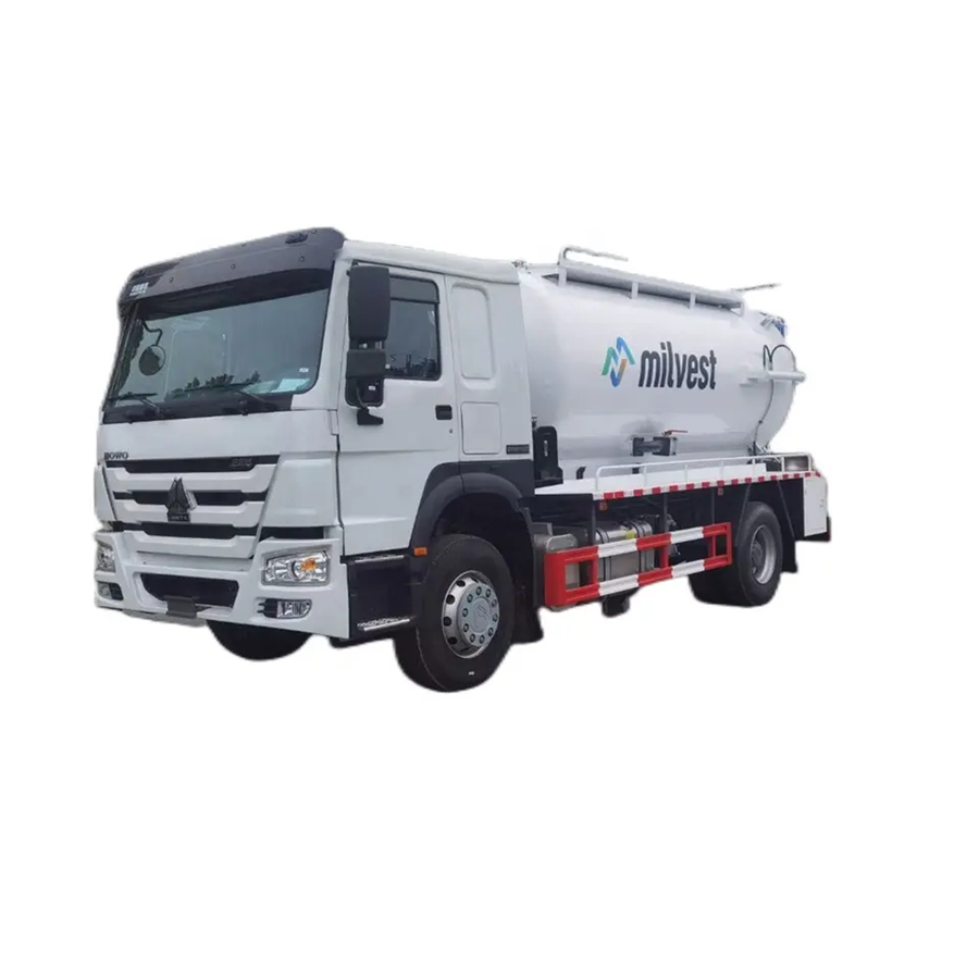Sinotruk HOWO 4X2 12CBM 12000 liters vacuum and pressure pump sewer jetting suction truck
