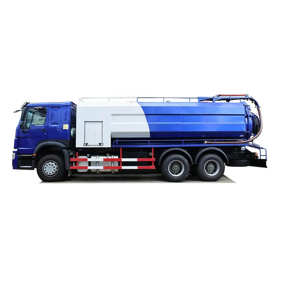 HOWO 6X4 15000L Combi Suction Sewage Sucker Sewer Jetting Trucks with Sludge and Water Tank