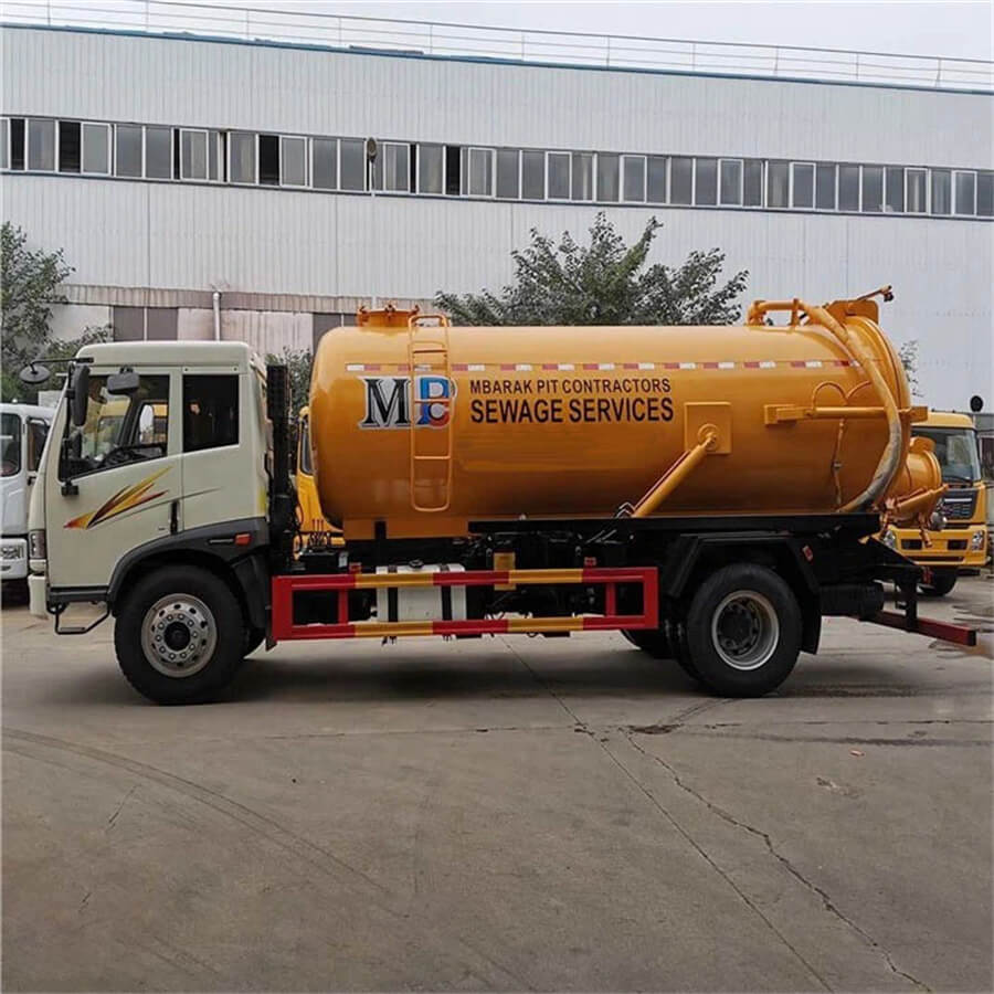 FAW 4X2 10000L Tank Toilet Sucker Vehicle Sewage Fecal Suction Truck