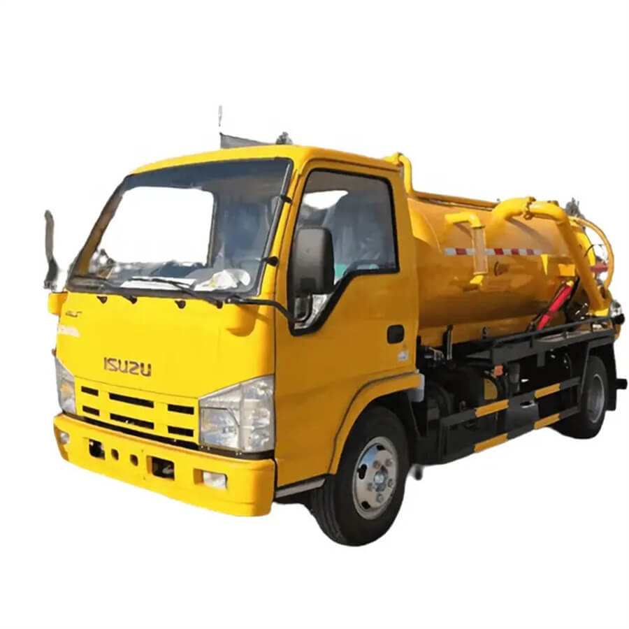 Small Isuzu High Vacuum Sewage and Waste Water Suction Trucks Sewage Fecal Truck
