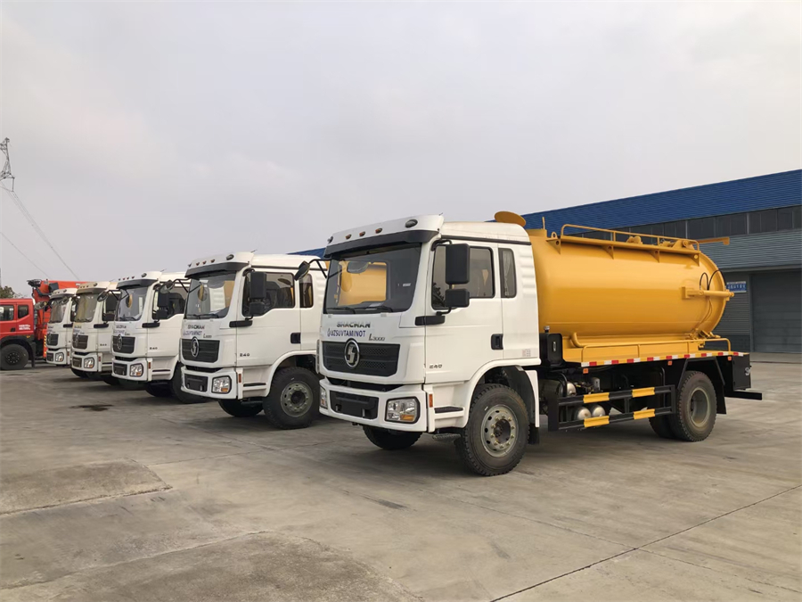 Shacman 4X2 12cbm 12ton Vacuum Sewage and Fecal Suction Tank Truck