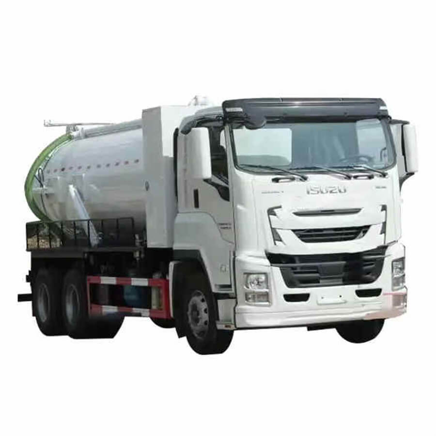 Isuzu GIGA 6X4 14000 Litres Sewage Suction Tank Trucks 15 CBM Vacuum Truck Sewage Suction Vehicle