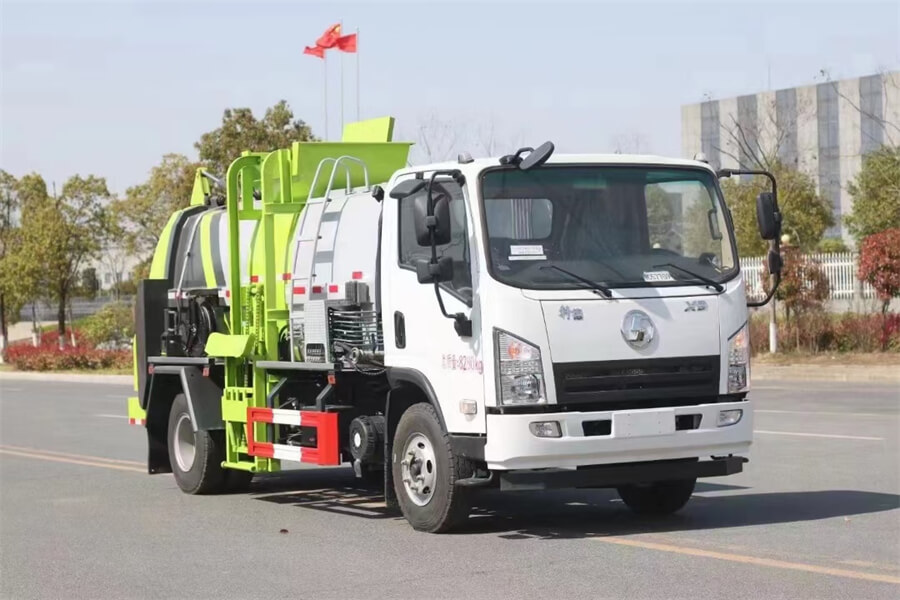 SHACMAN 5 Cubic Kitchen Waste Garbage Truck