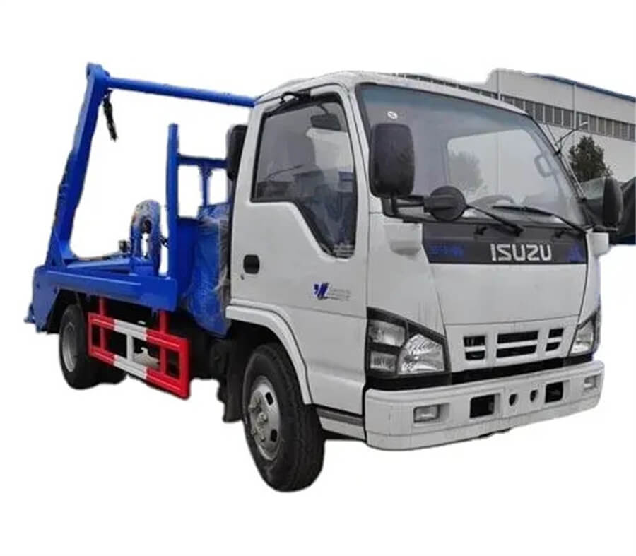 Isuzu 600p 5m3 5cbm Swing Arm Garbage Truck