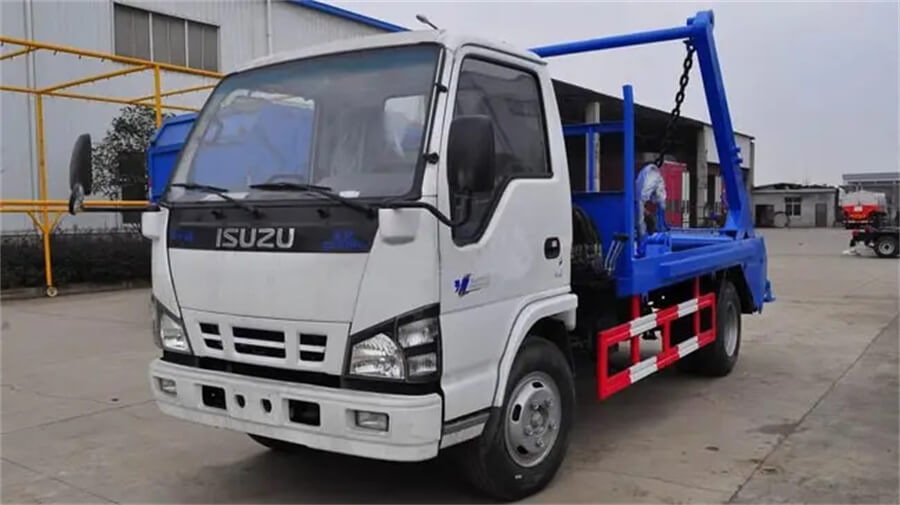 Isuzu 600p 5m3 5cbm Swing Arm Garbage Truck