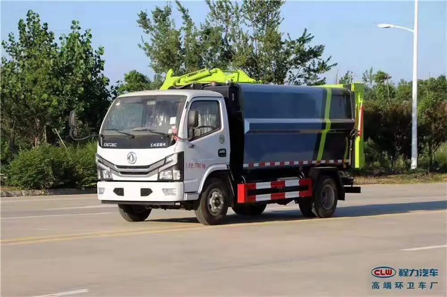 Dongfeng 8cbm 4X2 Side Loading Garbage Truck