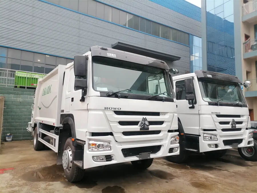 4X2 Sinotruk HOWO 16m3 16cbm 12ton Garbage Truck