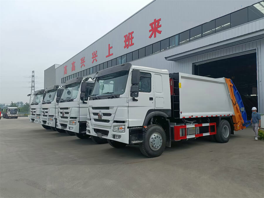 4X2 Sinotruk HOWO 16m3 16cbm 12ton Garbage Truck
