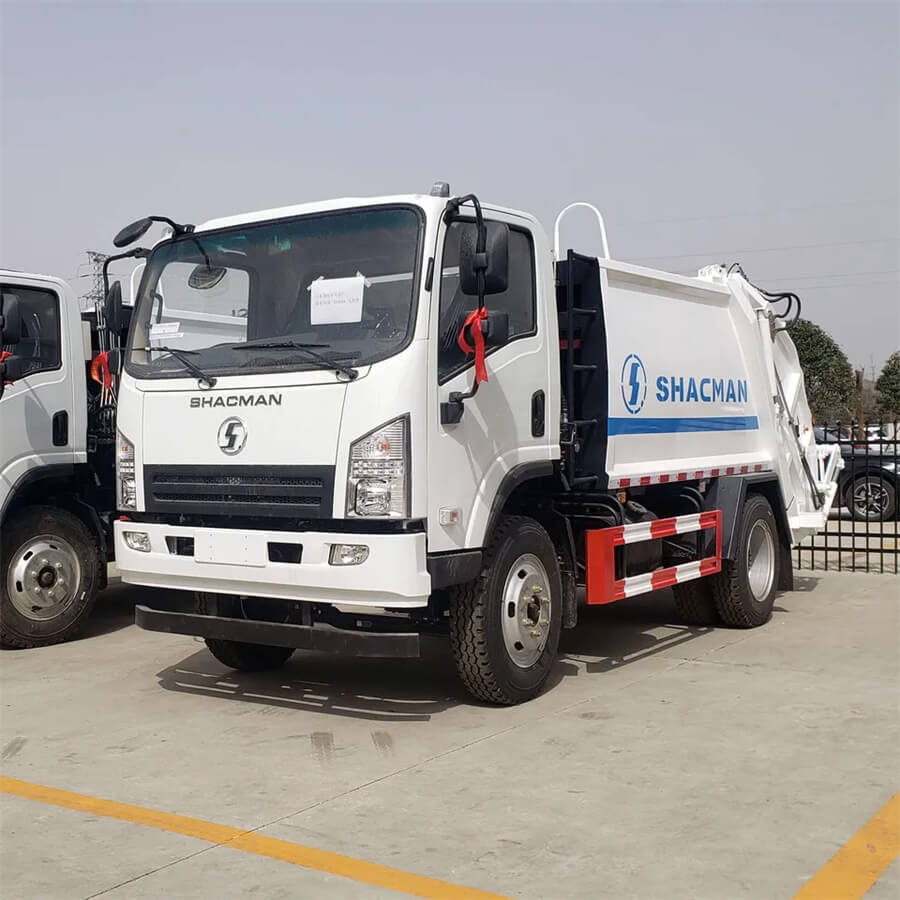 Shacman 4X2 6tons 8000liters Compactor Garbage Truck
