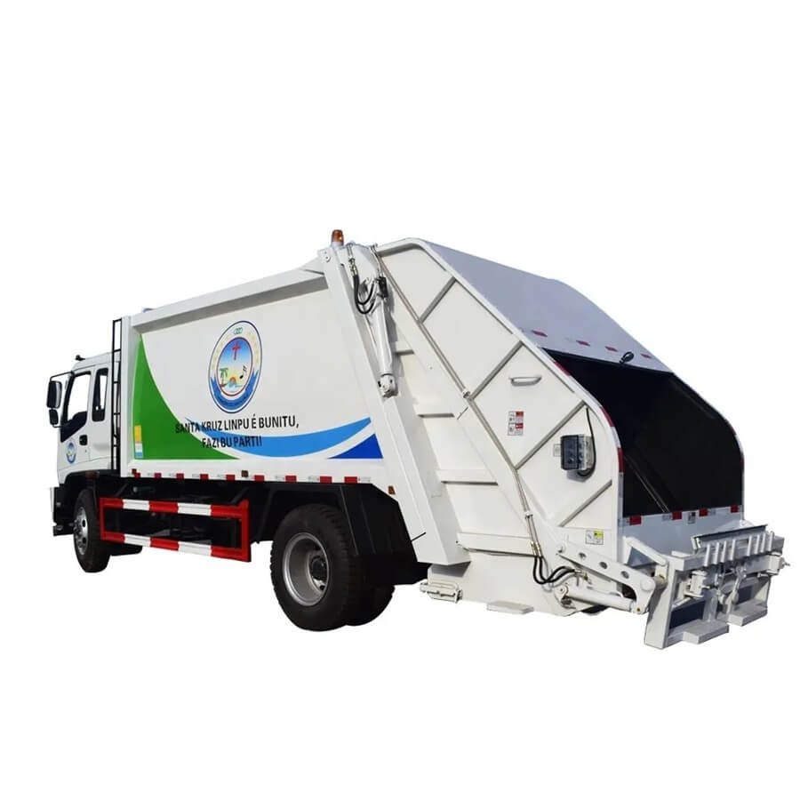 4X2 7ton 8CBM Bin Lifter Garbage Compactor Truck