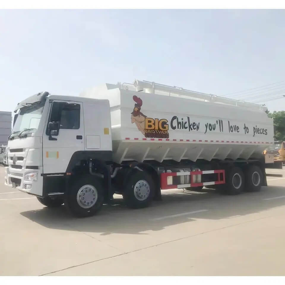 8x4 40cbm feeding bin auger bulker poultry truck