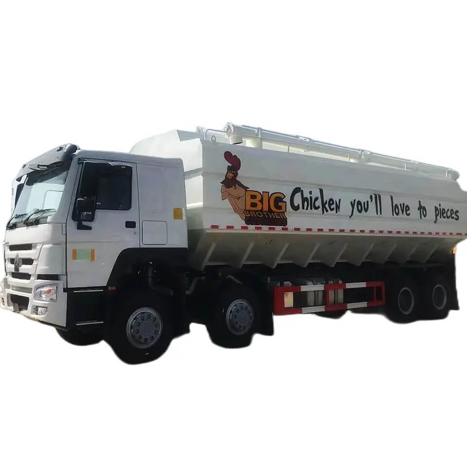 8x4 40cbm feeding bin auger bulker poultry truck