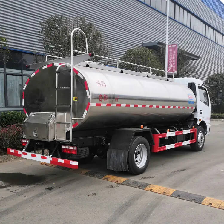 8000 liter capacity steel milk tank truck