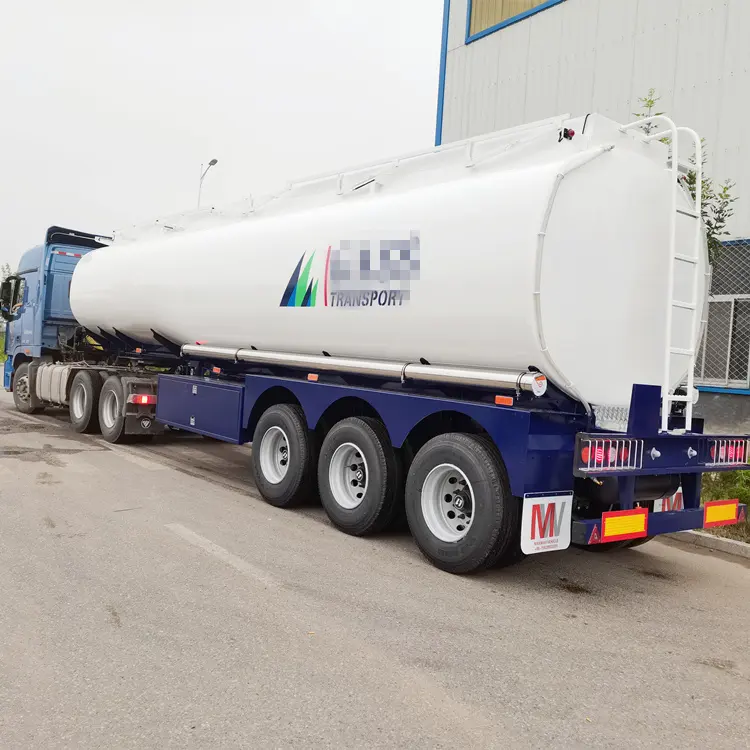 3 Axle 46cbm 46000liter Good Quality Carbon Steel Tank Trailer