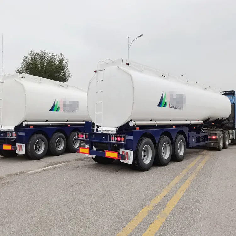 3 Axle 46cbm 46000liter Good Quality Carbon Steel Tank Trailer